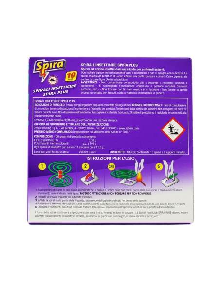 Spira Spirale insetticida anti zanzare