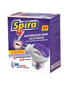 Spira insetticida vaporizzatore elettrico biuso con ricarica