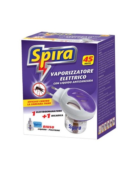 Spira insetticida vaporizzatore elettrico biuso con ricarica