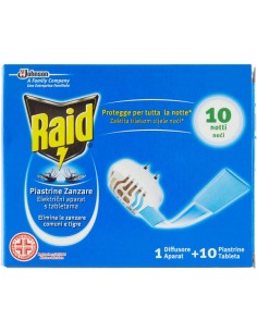 Raid elettroemanatore zanzare con piastrine