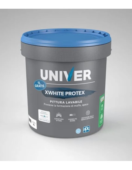 Univer idropittura antimuffa xwhite protex
